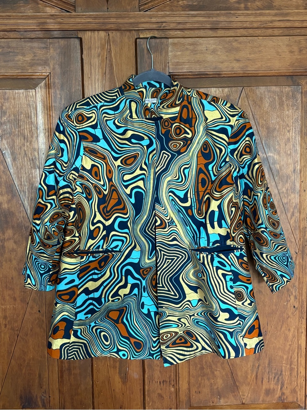 African Fabric Tailored Polished Colorful Jacket
